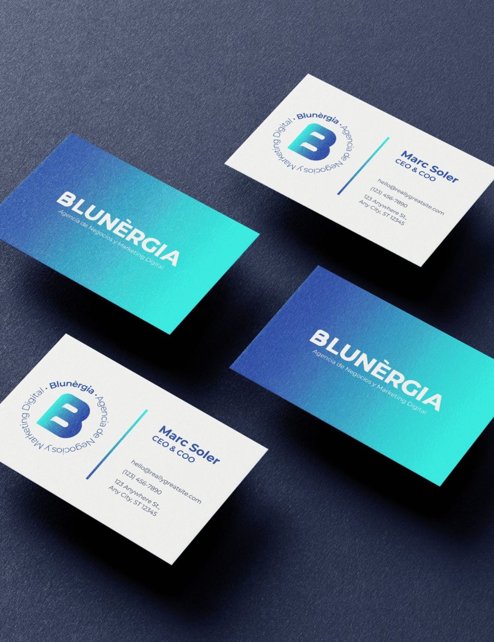 business card blunergia