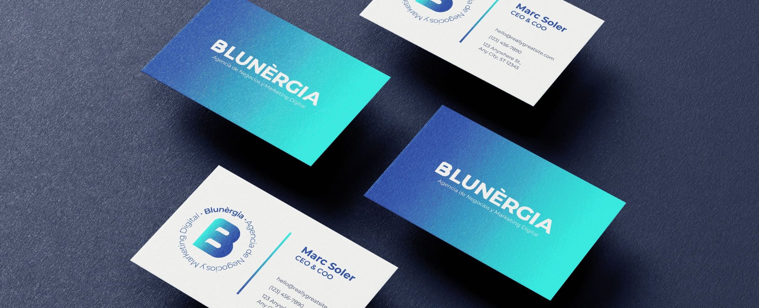 business card blunergia